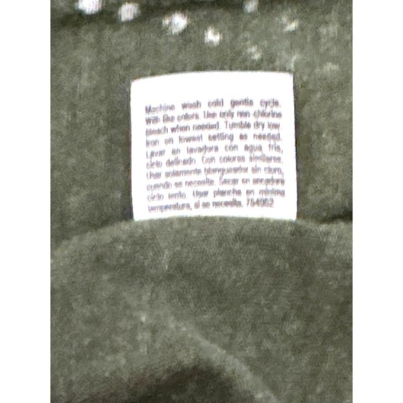 A.N.A. A New Approach Olive Green Y2K Grunge Short Sleeve Blouse Size PM - Picture 9 of 9